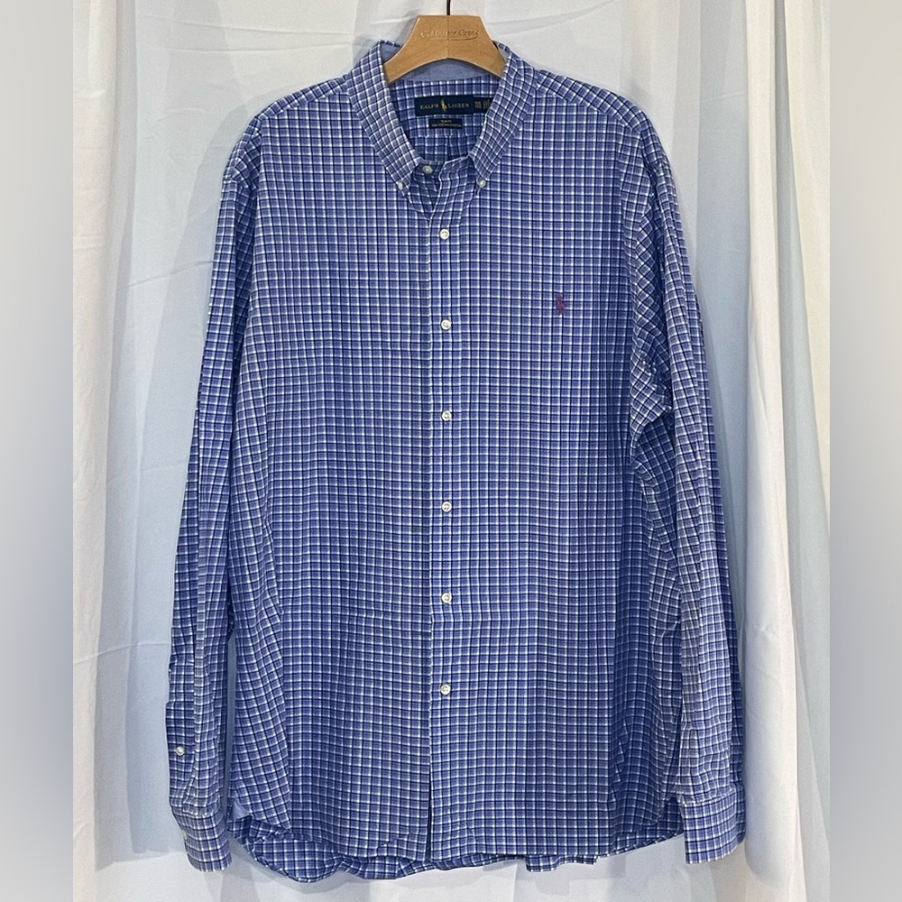 Polo Ralph Lauren Blue& Pink Check Men's‎ Shirt